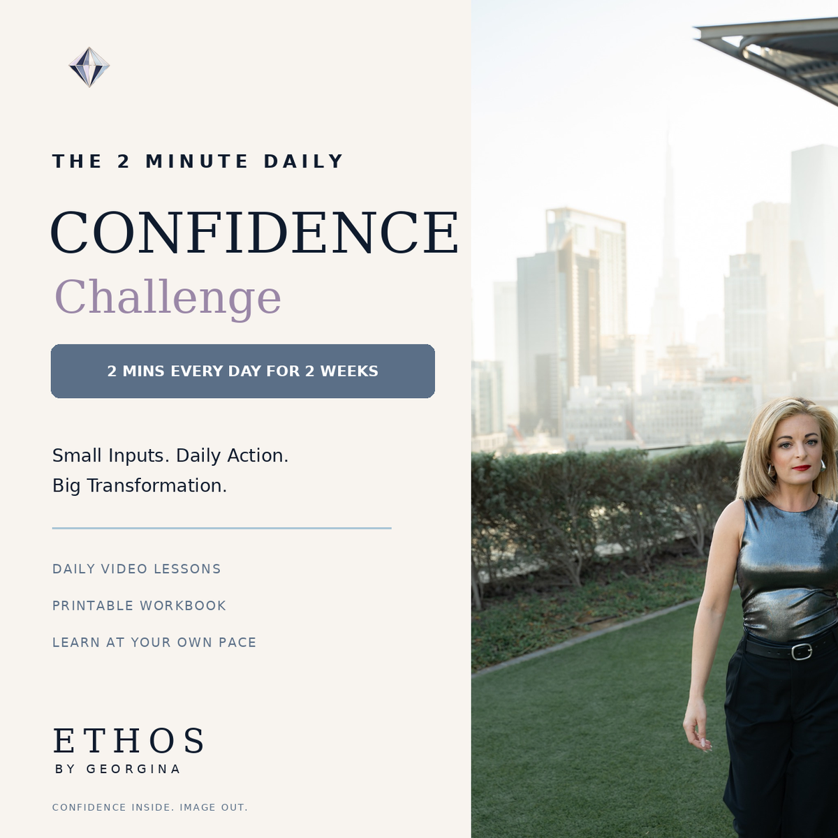 The 14-Day Confidence Challenge course cover by Ethos by Georgina